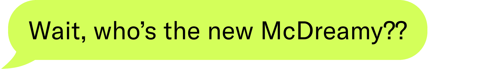 Wait, who's the new McDreamy??