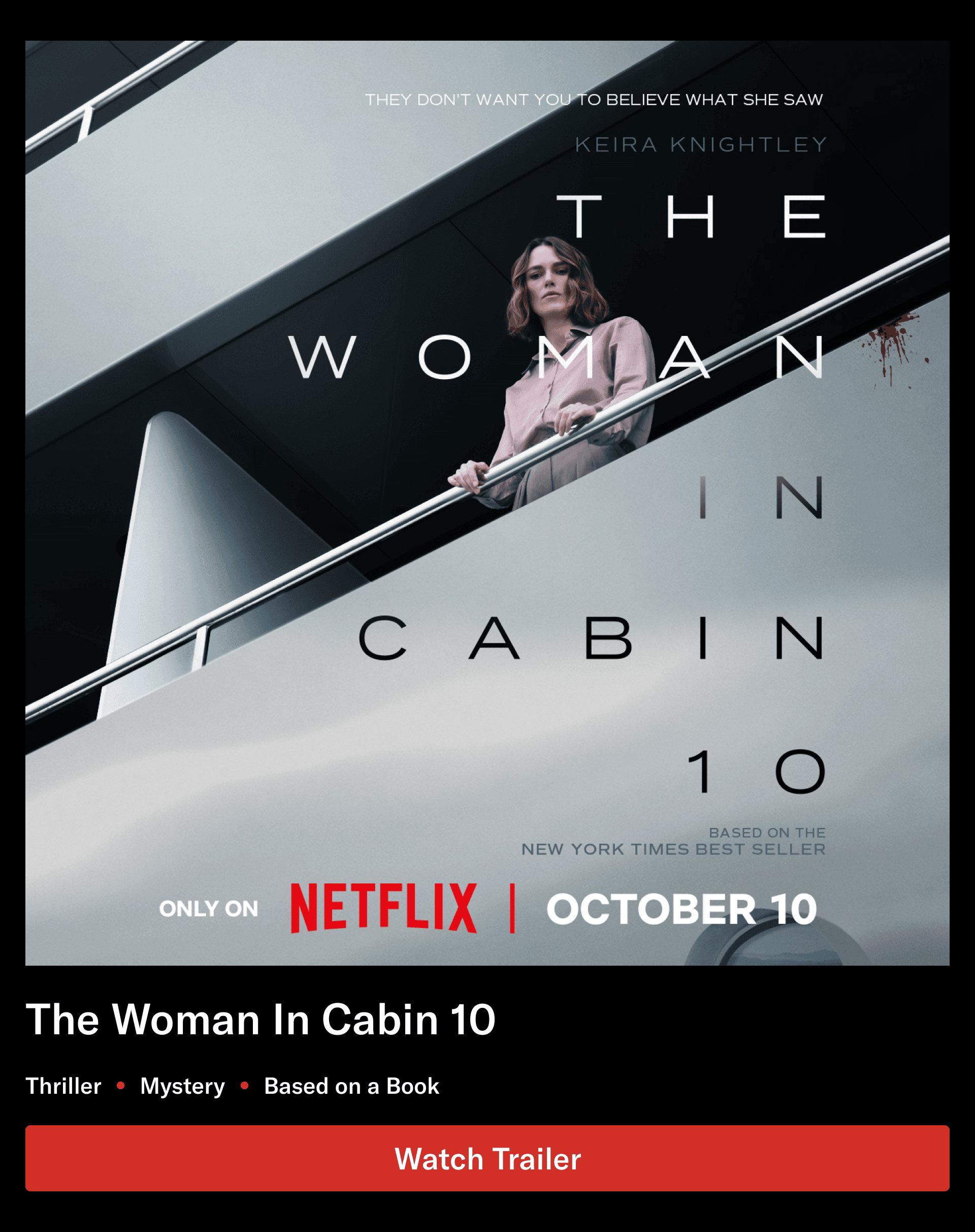 The Woman in Cabin 10