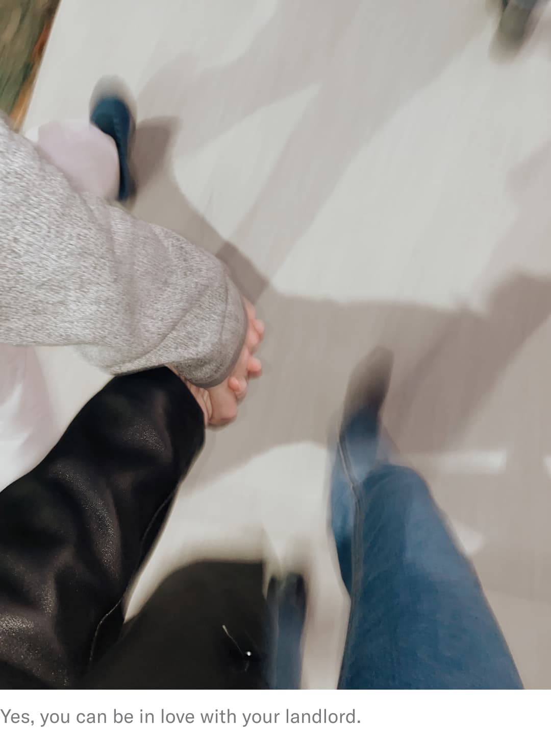 two people holding hands