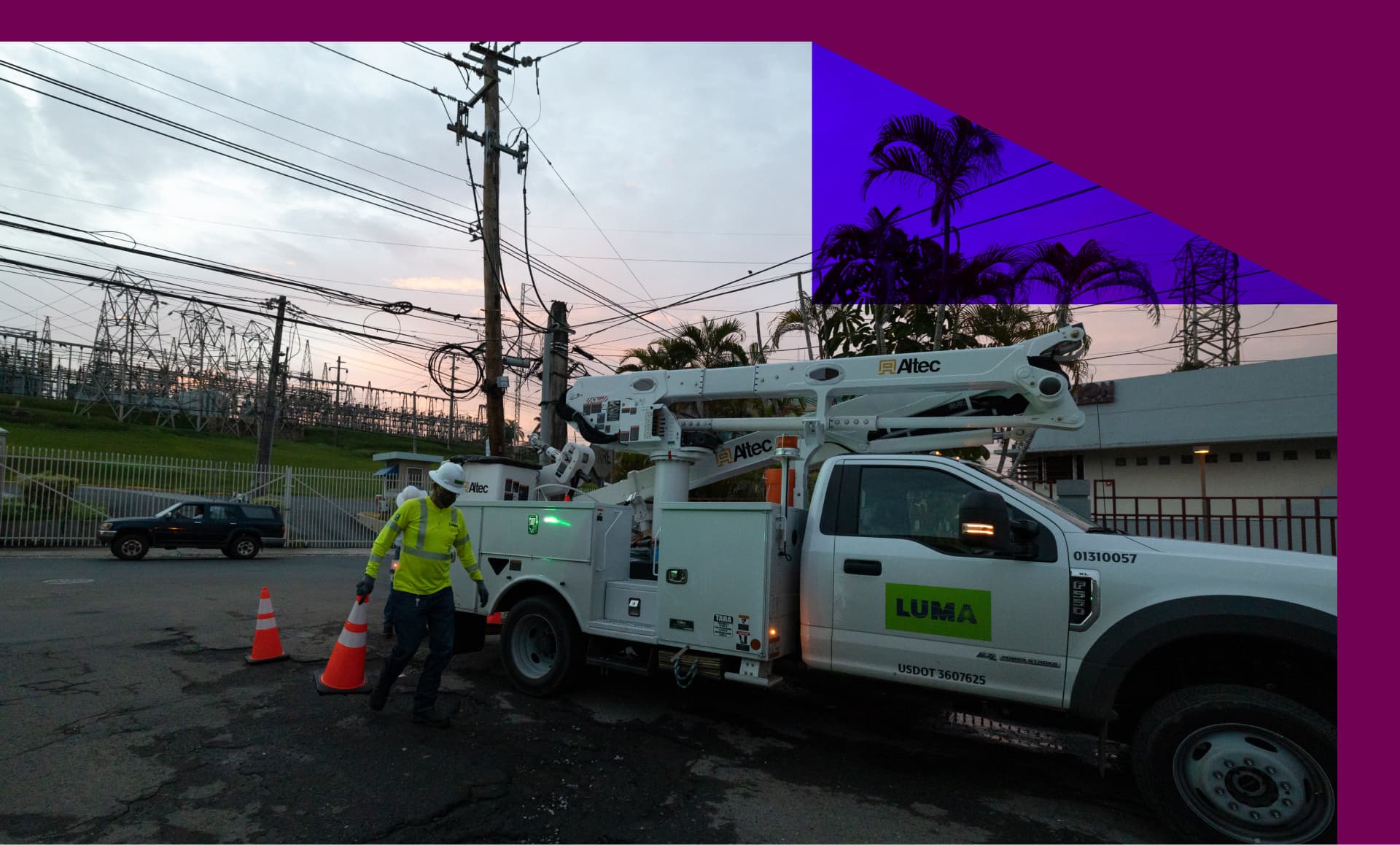 Luma Energy working in Puerto Rico