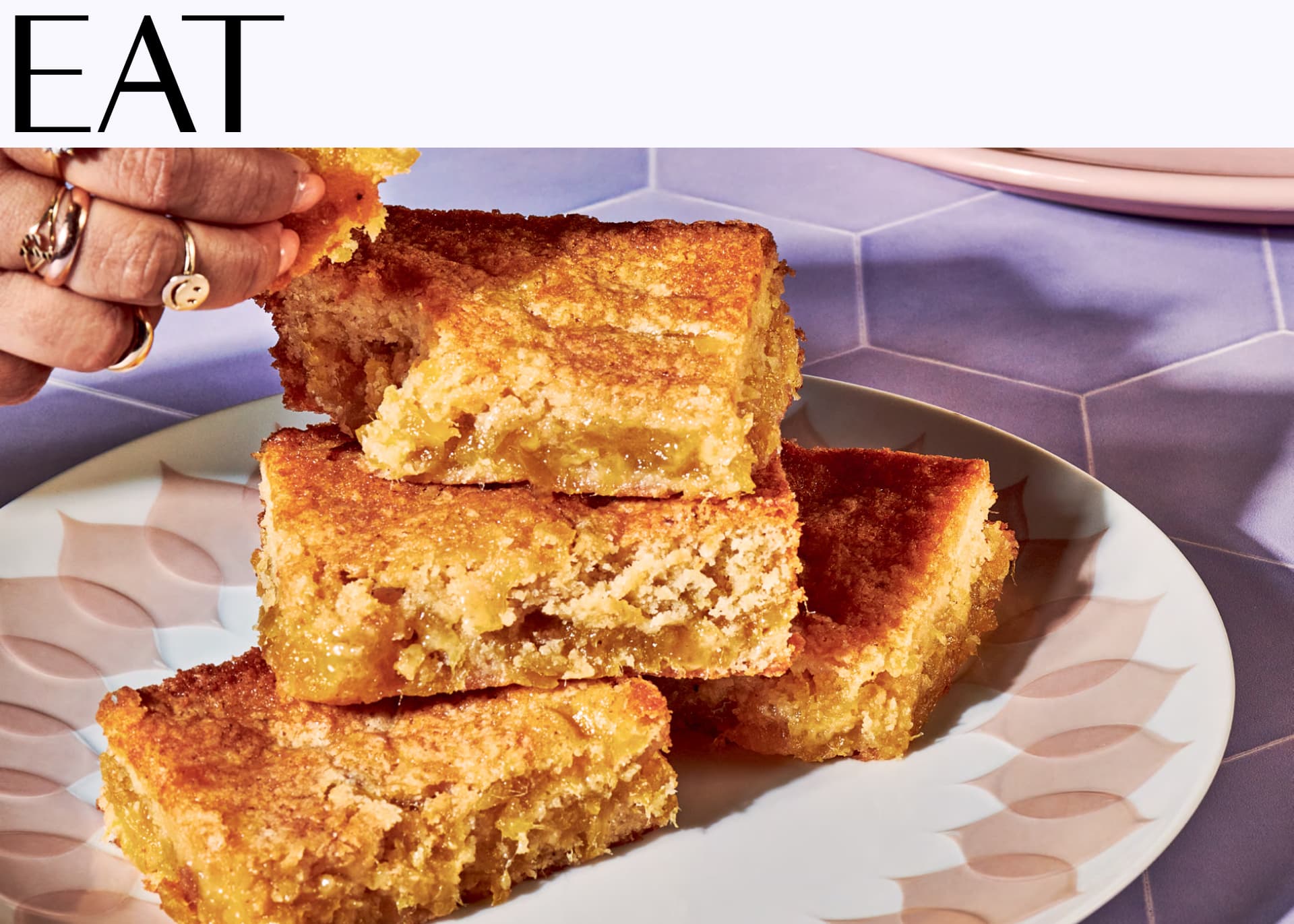 Mango & Brown Butter Blondies from pastry chef Paola Velez