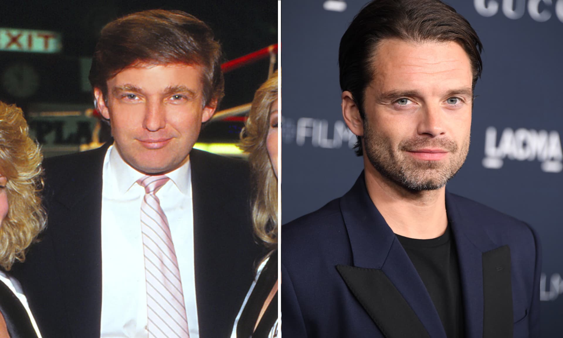 Donald Trump and Sebastian Stan