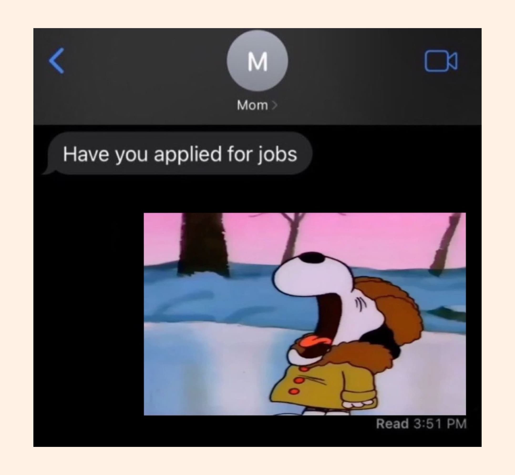 crying because no jobs