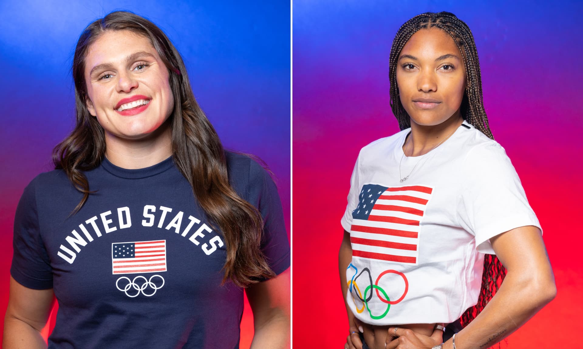 Ilona Maher and Tara Davis-Woodhall