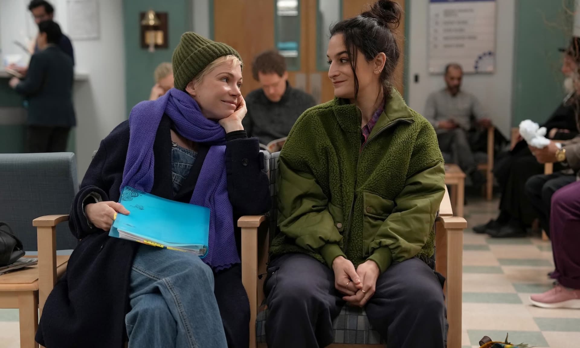 Michelle Williams and Jenny Slate in "Dying for Sex"