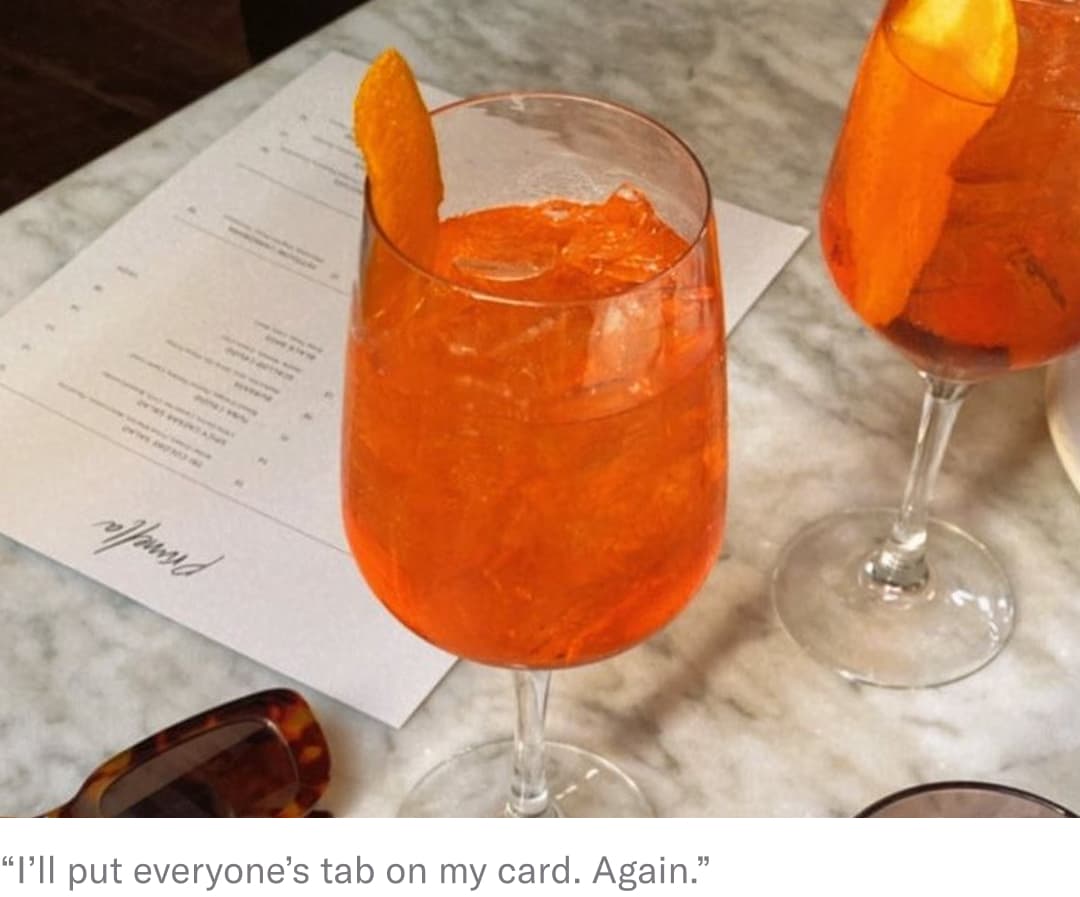 this one's on me. Again