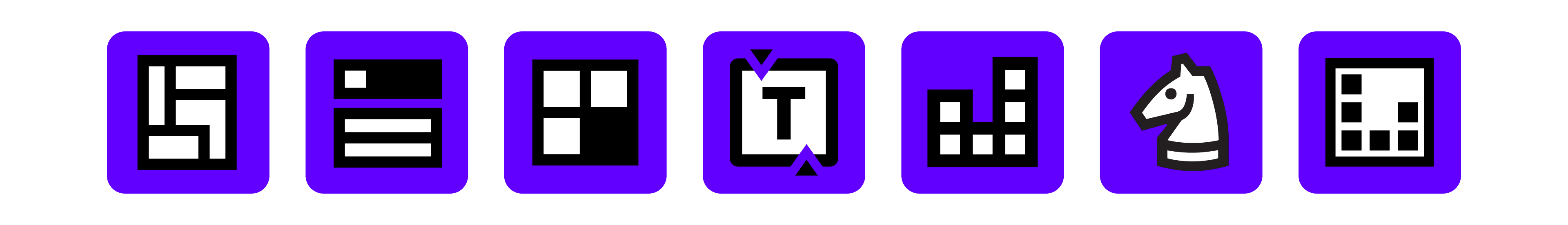 Icons of different Puzzmo games